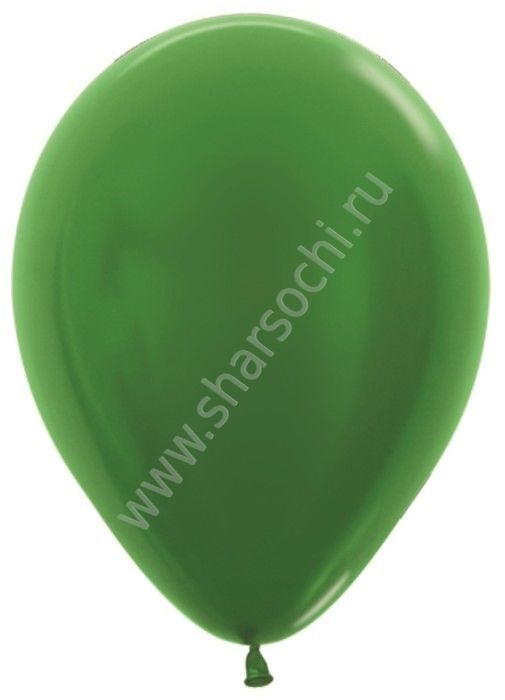 Шар (10''/25 см) Зеленый (530), металлик, 100 шт.